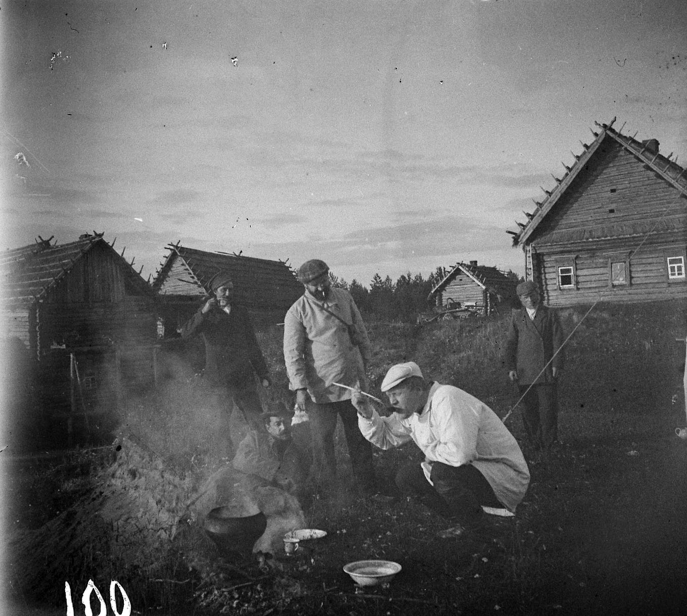 К.А. Коровин и ф.и. Шаляпин в Охотине. 1900-Е
